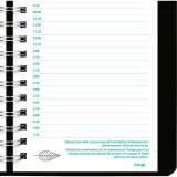 Blueline&reg; EcoLogix&reg; Daily Diary 8" x 5" Bilingual Black