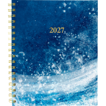 Blueline&reg; Weekly/Monthly Planner Hard Cover 9-1/4" x 7-1/4" Bilingual Celestial