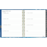 Blueline&reg; Weekly/Monthly Planner Hard Cover 9-1/4" x 7-1/4" Bilingual Celestial