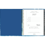 Blueline&reg; Weekly/Monthly Planner Hard Cover 9-1/4" x 7-1/4" Bilingual Celestial