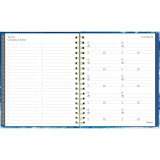 Blueline&reg; Weekly/Monthly Planner Hard Cover 9-1/4" x 7-1/4" Bilingual Celestial