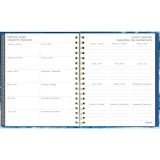 Blueline&reg; Weekly/Monthly Planner Hard Cover 9-1/4" x 7-1/4" Bilingual Celestial