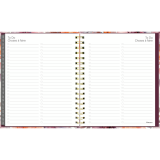 Blueline&reg; Floral Blush Monthly Planner Hard Cover 11" x 8-1/2" Bilingual Floral Blush