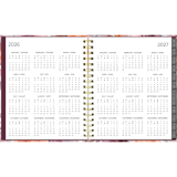Blueline&reg; Floral Blush Monthly Planner Hard Cover 11" x 8-1/2" Bilingual Floral Blush