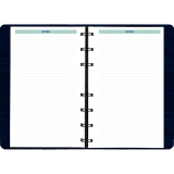Blueline&reg; Essential Weekly Diary Soft Cover Twin Wire 8" x 5" Bilingual Blue
