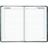 Blueline&reg; Traditional Daily Diary Hard Cover Bilingual 13-3/8"x8" Green
