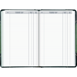 Blueline&reg; Traditional Daily Diary Hard Cover Bilingual 13-3/8"x8" Green