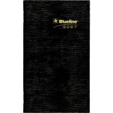 Blueline&reg; Essential Weekly 6"x3-1/2" Bilingual Black