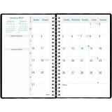 Blueline&reg; Timanager&reg; Weekly Planner English 9-1/6"x5-7/8" Black