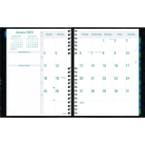 Blueline&reg; Timanager&reg; CoilPro&trade; Weekly Business Diary 11"x8-1/2" English Black