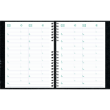 Blueline&reg; Timanager&reg; CoilPro&trade; Weekly Business Diary 11"x8-1/2" English Black