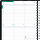 Blueline&reg; Timanager&reg; Weekly Planner 11"x8-1/2" English Black