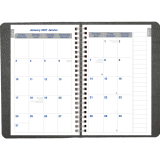 Blueline&reg; Net Zero Carbon&trade; Daily Planner 8" x 5" Bilingual Black