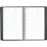 Blueline&reg; Net Zero Carbon&trade; Daily Planner 8" x 5" Bilingual Black
