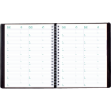 Blueline&reg; Essential Daily Planner 11"x8-1/2" Bilingual Black
