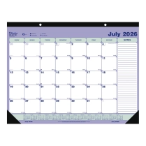Blueline&reg; Academic Monthly Desk Pad 21-1/4"x16" English