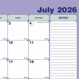Blueline&reg; Academic Monthly Desk Pad 21-1/4"x16" English