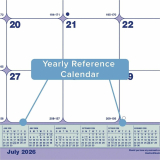 Blueline&reg; Academic Monthly Desk Pad 21-1/4"x16" English