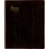 Blueline&reg; Timanager&reg; Planifi-Action&reg; Weekly/Monthly Planner Vinyl Cover 8-1/2" x 6-3/4" Bilingual Black