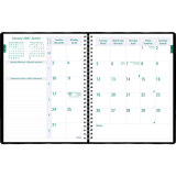 Blueline&reg; Timanager&reg; Planifi-Action&reg; Weekly/Monthly Planner Vinyl Cover 8-1/2" x 6-3/4" Bilingual Black