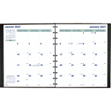 Blueline&reg; MiracleBind&trade; CoilPro&trade; Monthly Planner 11"x9-1/16" Bilingual Black