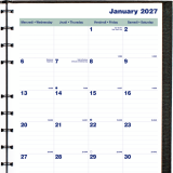 Blueline&reg; MiracleBind&trade; CoilPro&trade; Monthly Planner 11"x9-1/16" Bilingual Black