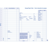 Blueline&reg; Garage Repair Orders 3-part 50 sets 8-1/2"x11" Bilingual