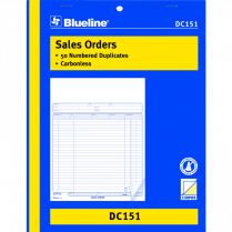 Blueline&reg; Sales Orders 2-part 8-1/2"x11" English