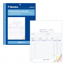 Blueline&reg; Invoice Book 3-part 8-1/2"x11" Bilingual