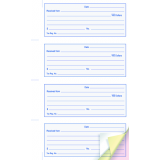Blueline&reg; Receipt Book 3-part 100 sets English