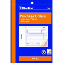 Blueline&reg; Purchase Orders 3-part 5-3/8x8" English