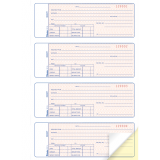 Blueline&reg; Security Receipts 2-part 4/page 10-7/8"x8" English