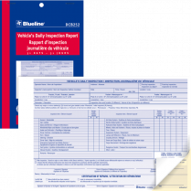 Blueline&reg; Vehicle Daily Inspection Book 2 Part 31 sets 5-3/8"x8"