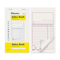 Blueline&reg; Counter Sales Books 2-part 50 sets 3-1/2x6-1/2" English