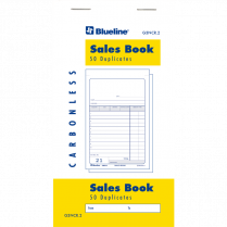 Blueline&reg; Counter Sales Book 2-part 50 sets 3-1/2x6-1/2" English 10/pkg