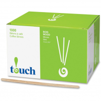 Touch Wooden Stir Sticks 5-1/2" 1,000/box