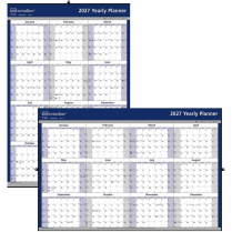 Brownline&reg; Yearly Wall Calendar 24"x36" English