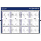 Brownline&reg; Yearly Wall Calendar 24"x36" English