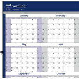 Brownline&reg; Yearly Wall Calendar 24"x36" English