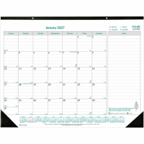 Brownline&reg; Ecologix&trade; Monthly Desk Pad 22"x17" English