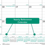 Brownline&reg; Ecologix&trade; Monthly Desk Pad 22"x17" English