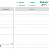 Brownline&reg; Ecologix&trade; Monthly Desk Pad 22"x17" English