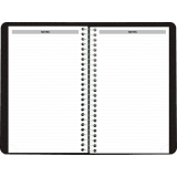 Brownline&reg; Essential Daily Planner 1PPD 8"x5" English Black
