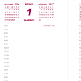 Brownline&reg; Jumbo Calendar Pad Refill Daily 6"x3-1/2" English