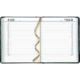 Brownline&reg; Traditional Daily Diary Hard Cover 8-1/8"x6-9/16" English Green