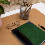 Brownline&reg; Traditional Daily Diary Hard Cover 8-1/8"x6-9/16" English Green