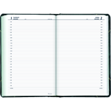 Brownline&reg; Traditional Daily Diary Hard Cover 13-3/8"x8" English Green