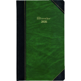 Brownline&reg; Traditional Daily Diary Hard Cover 13-3/8"x8" English Green