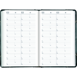 Brownline&reg; Traditional Daily Diary Hard Cover 13-3/8"x8" English Green