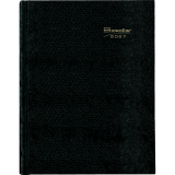 Brownline&reg; Traditional Daily Hard Cover Bound Journal 10"x7-7/8" Black English